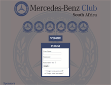 Tablet Screenshot of mercedesbenzclub.co.za